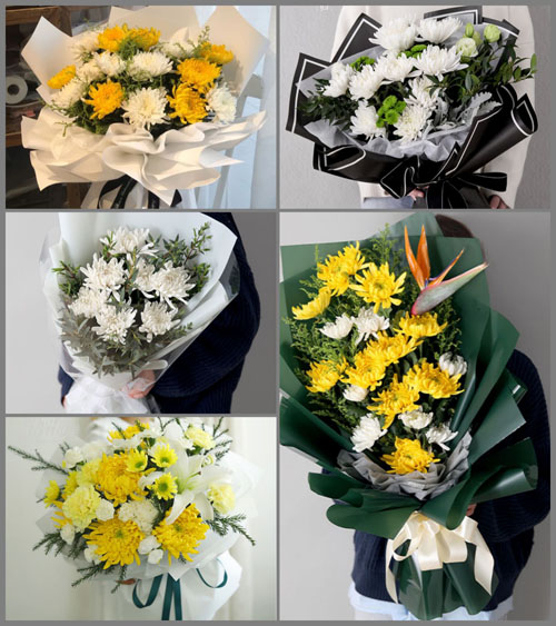山东青岛莱西市孙受镇白事花束代送
